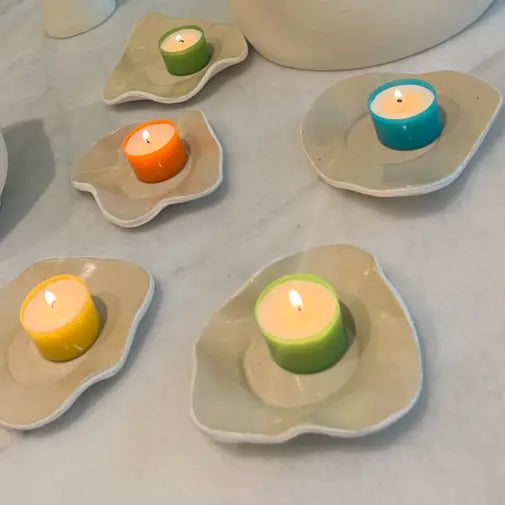 Wavy Tealight candle holder (set of 5)
