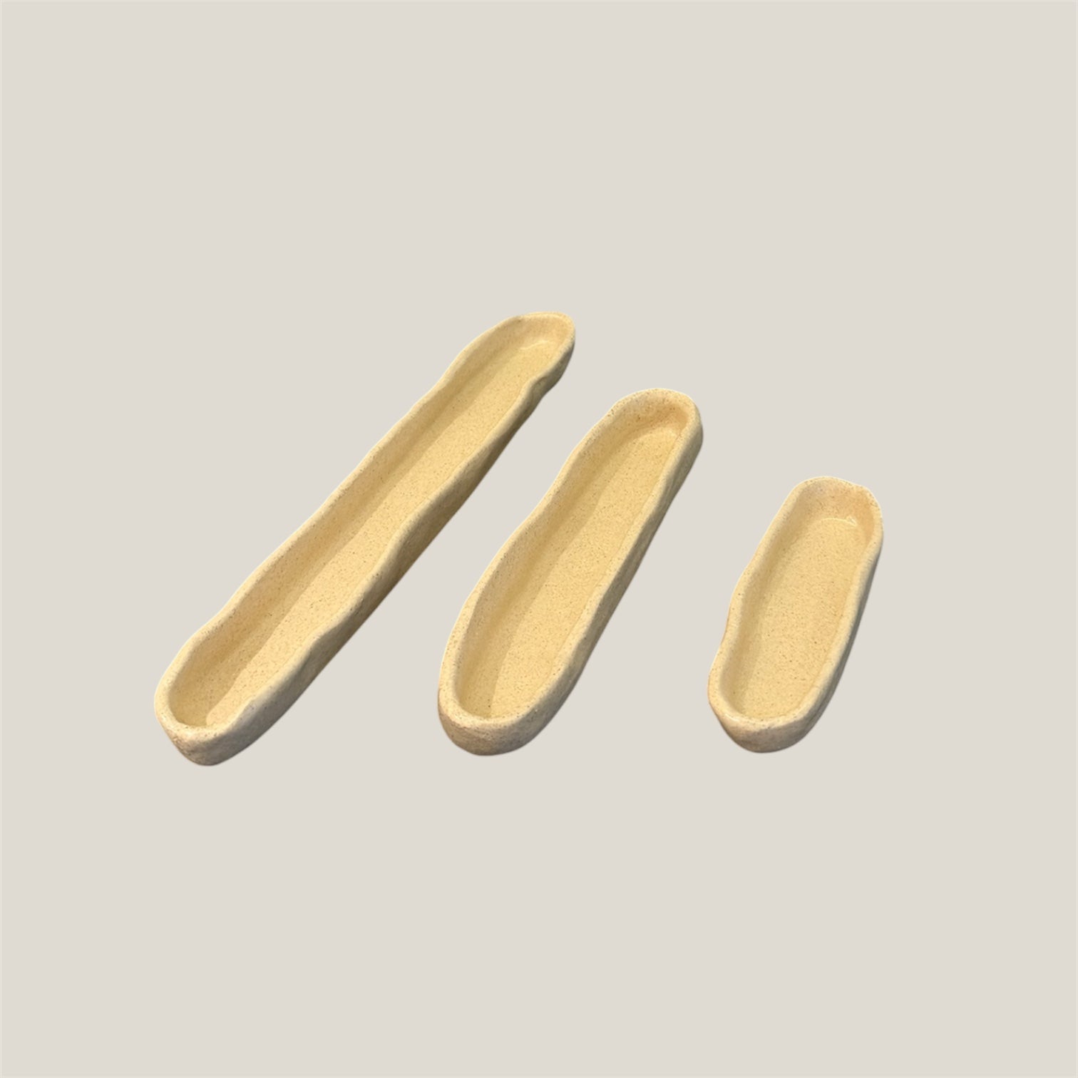 Mini olive boats (Set of 3)