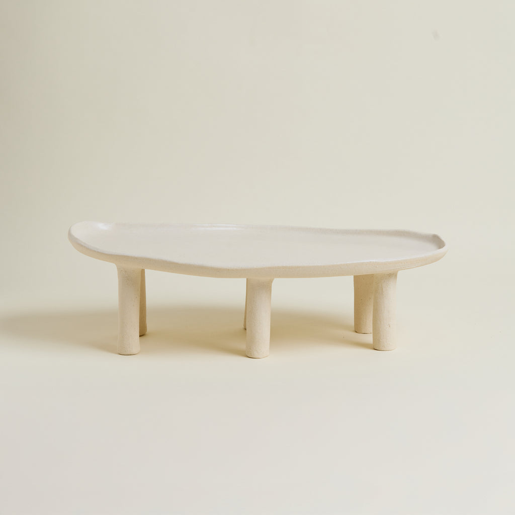 Pedestal plate oval Medium