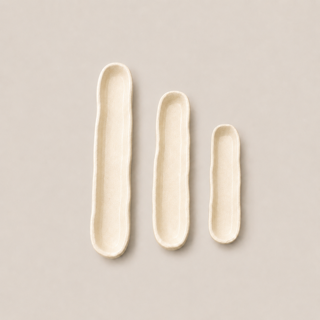 Mini olive boats (Set of 3)