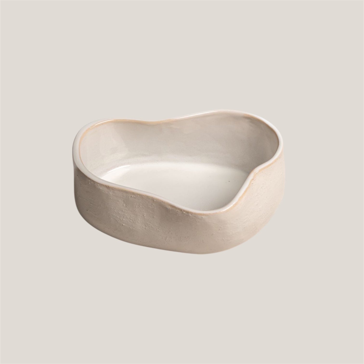 Ceramic bowl on a light gray background