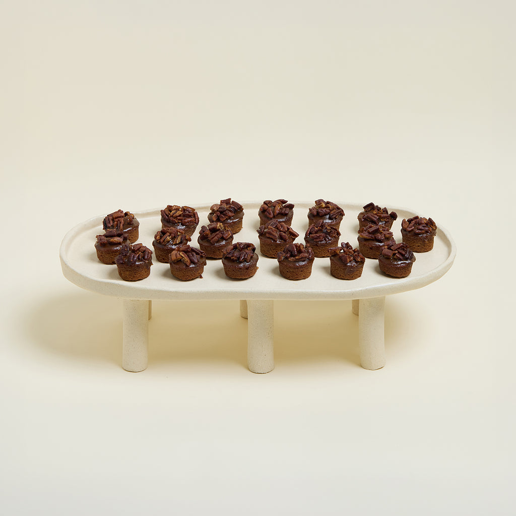 Pedestal plate oval Large