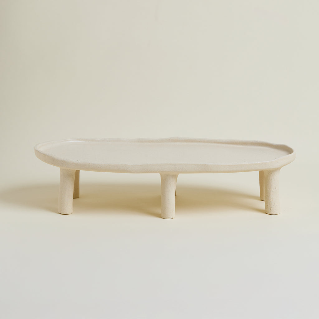 Pedestal plate oval Large