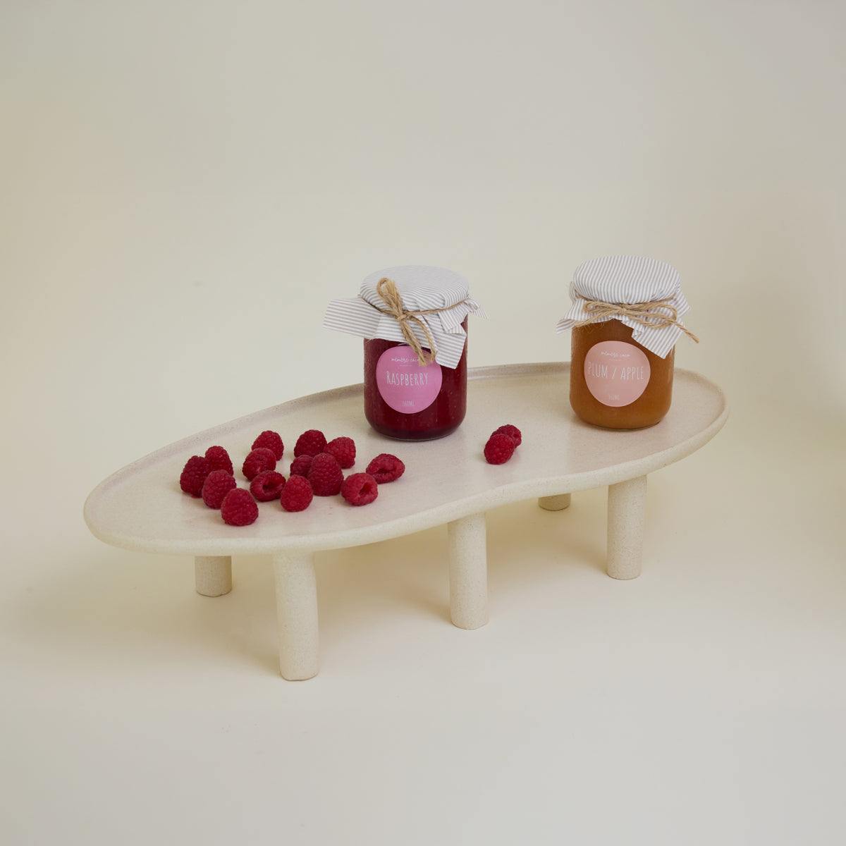Pedestal plate oval Large